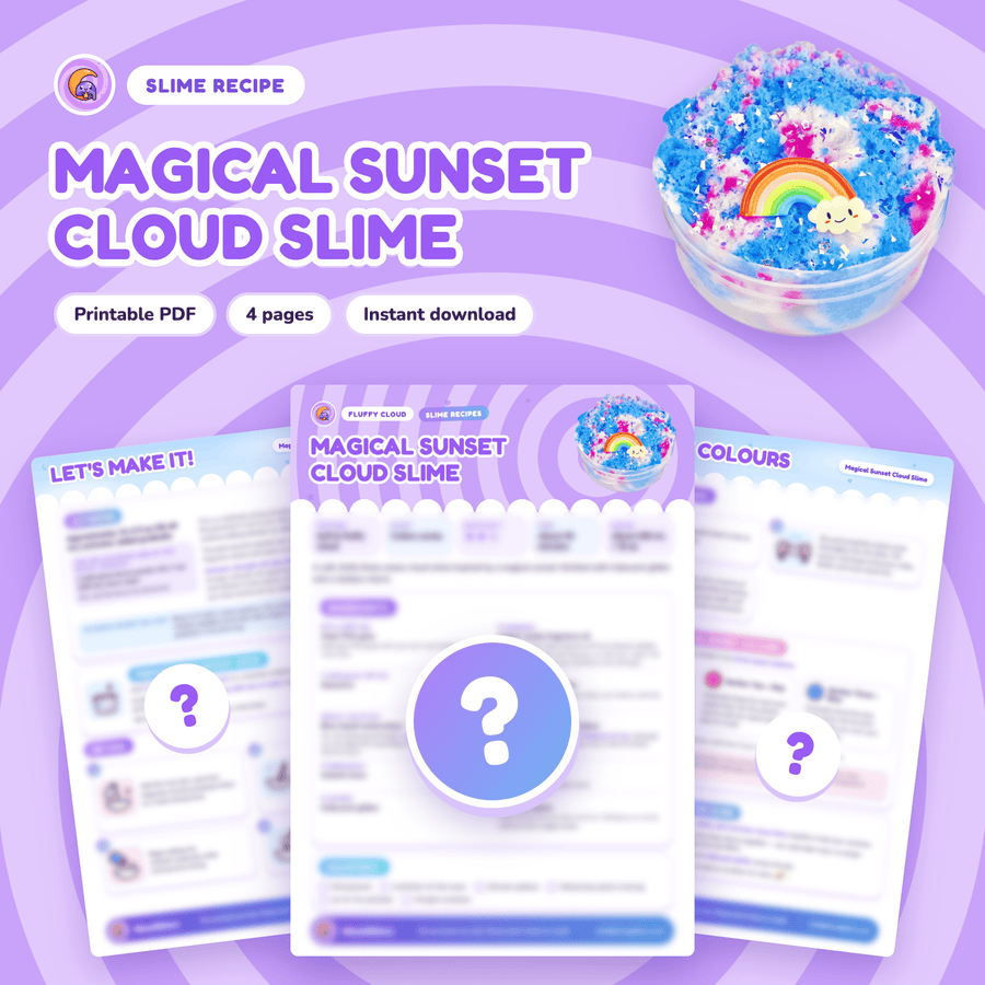 Magical Sunset Digital Slime Recipe